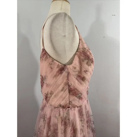 Marchesa Pink Floral Maxi Dress - Picture 7 of 13